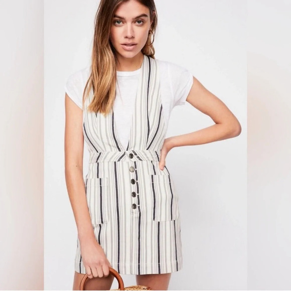 Free People Pants - Free People Stripe Old School Love Jumper Size 10